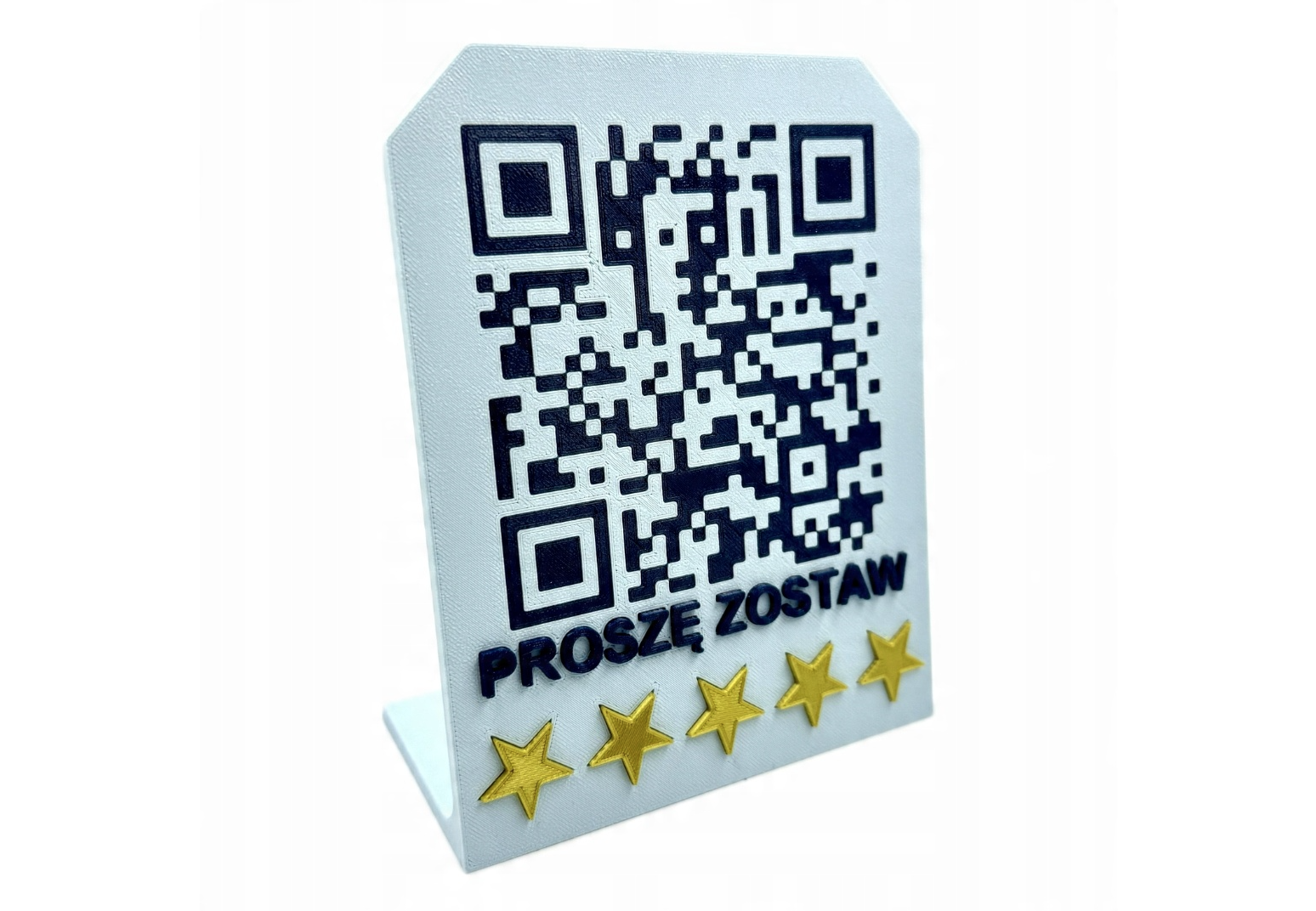 Tabliczka Kod QR Opinia Google 35x11cm Reklama