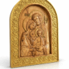 Relief Obraz z drewna „Święta Rodzina” Płaskorzeźba