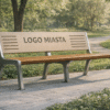 Nowoczesna ławka parkowa z personalizacją