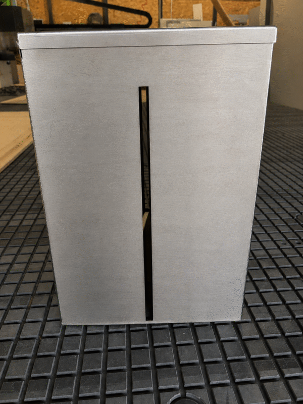Pojemnik ze stali nierdzewnej z pokrywą – 370 × 250 × 350 mm