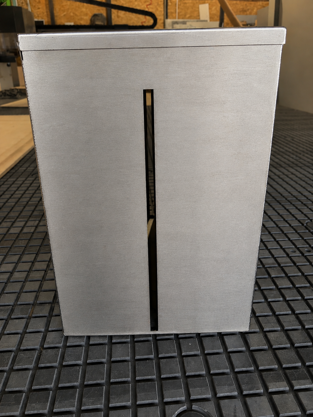 Pojemnik ze stali nierdzewnej z pokrywą – 370 × 250 × 350 mm