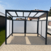 Wiata rowerowa aluminiowa 3 × 2 m