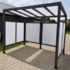 Wiata rowerowa aluminiowa 3 × 2 m