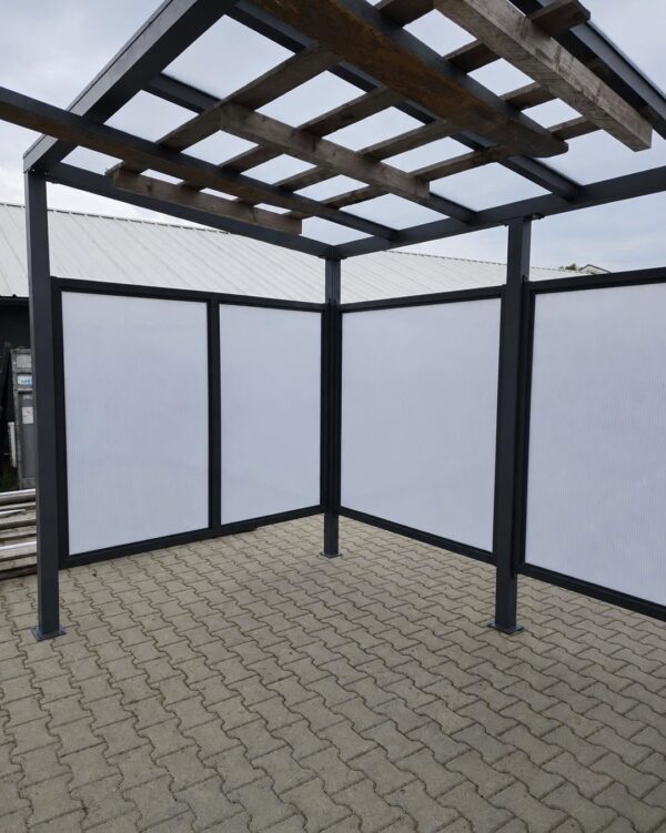 Wiata rowerowa aluminiowa 3 × 2 m