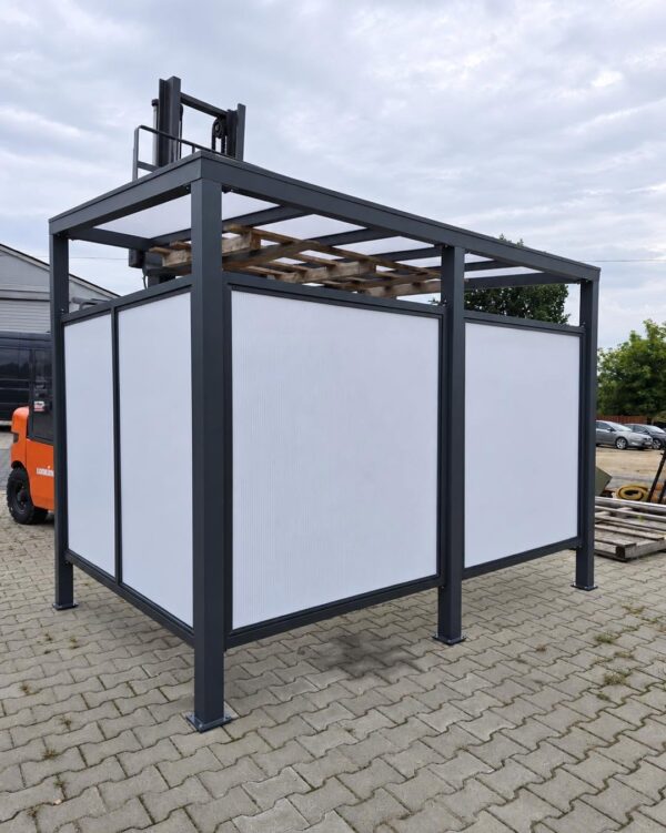 Wiata rowerowa aluminiowa 3 × 2 m