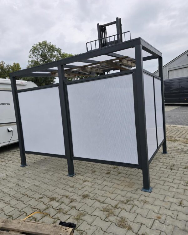 Wiata rowerowa aluminiowa 3 × 2 m