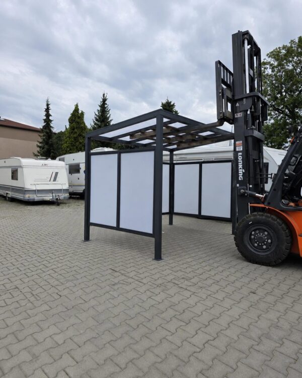 Wiata rowerowa aluminiowa 3 × 2 m